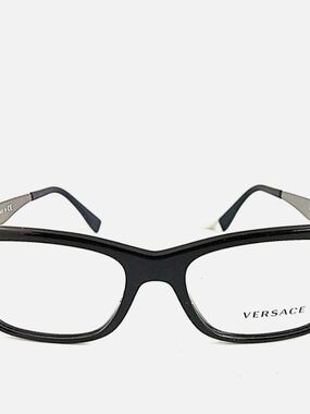 Unisex Versace Silver Slim Eyeglass Temples